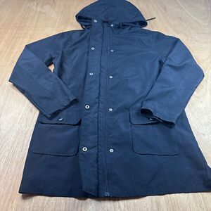 St Johns Bay Black Hooded Jacket Womens Medium Lightweight